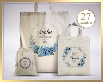 Customizable hen party bag, wedding tote bag, bridesmaid tote bag, bridal kit, wedding gift, hen party bag, christening