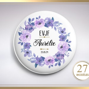 Badge Evjf Personnalisables Badge Témoin Badge mariage Badge future mariée image 5