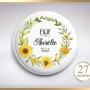 Badge Evjf Personnalisables Badge Témoin Badge mariage Badge future mariée image 6