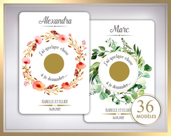 Witness Card, Bridesmaid, Groomsman - Scratch Card