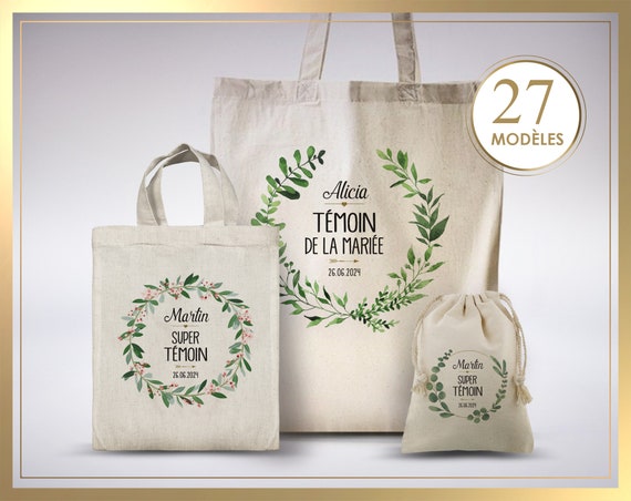 Tote bag evjf, tote bag témoin, tote bag demoiselle d'honneur, kit de survie, cadeau mariage, sac à personnaliser, baptême, EVJF, mariage