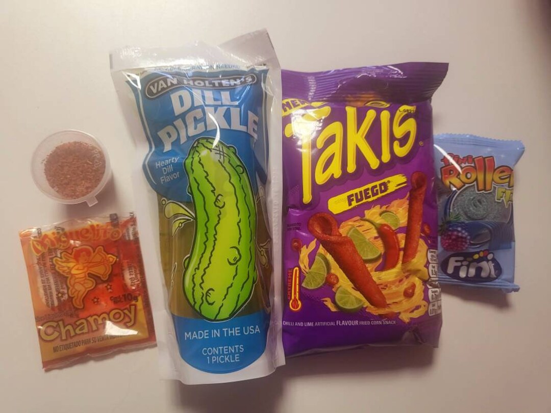 Takis Chamoy Pickle Kit/pickle Kit/takis/chamoy Kit Etsy