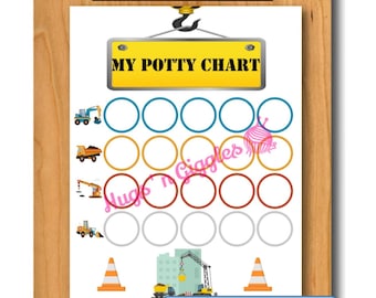 Tractor Potty Chart