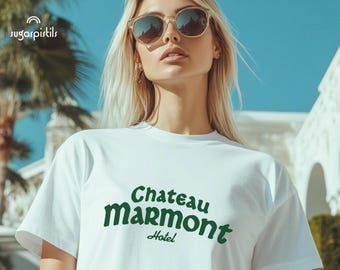 Chateau Marmont T-Shirt, Los Angeles Hotel Souvenir, Old Hollywood Charm Gift