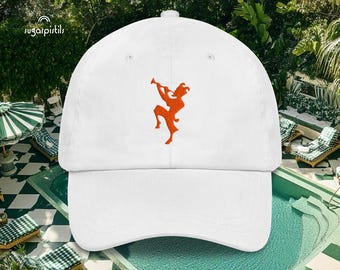 Chateau Marmont Embroidered Pan Mascot Icon, Vintage LA Travel Gift, Iconic Hollywood Hotel Keepsake, Classic Los Angeles Souvenir