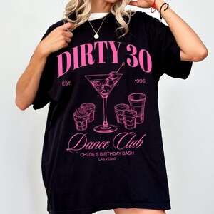 Custom 30th Birthday Social Club, 30th Birthday Shirt, Dirty 30 Shirt, 30th Birthday Gift, Custom Birthday Shirt, Birthday Party Group Shirt