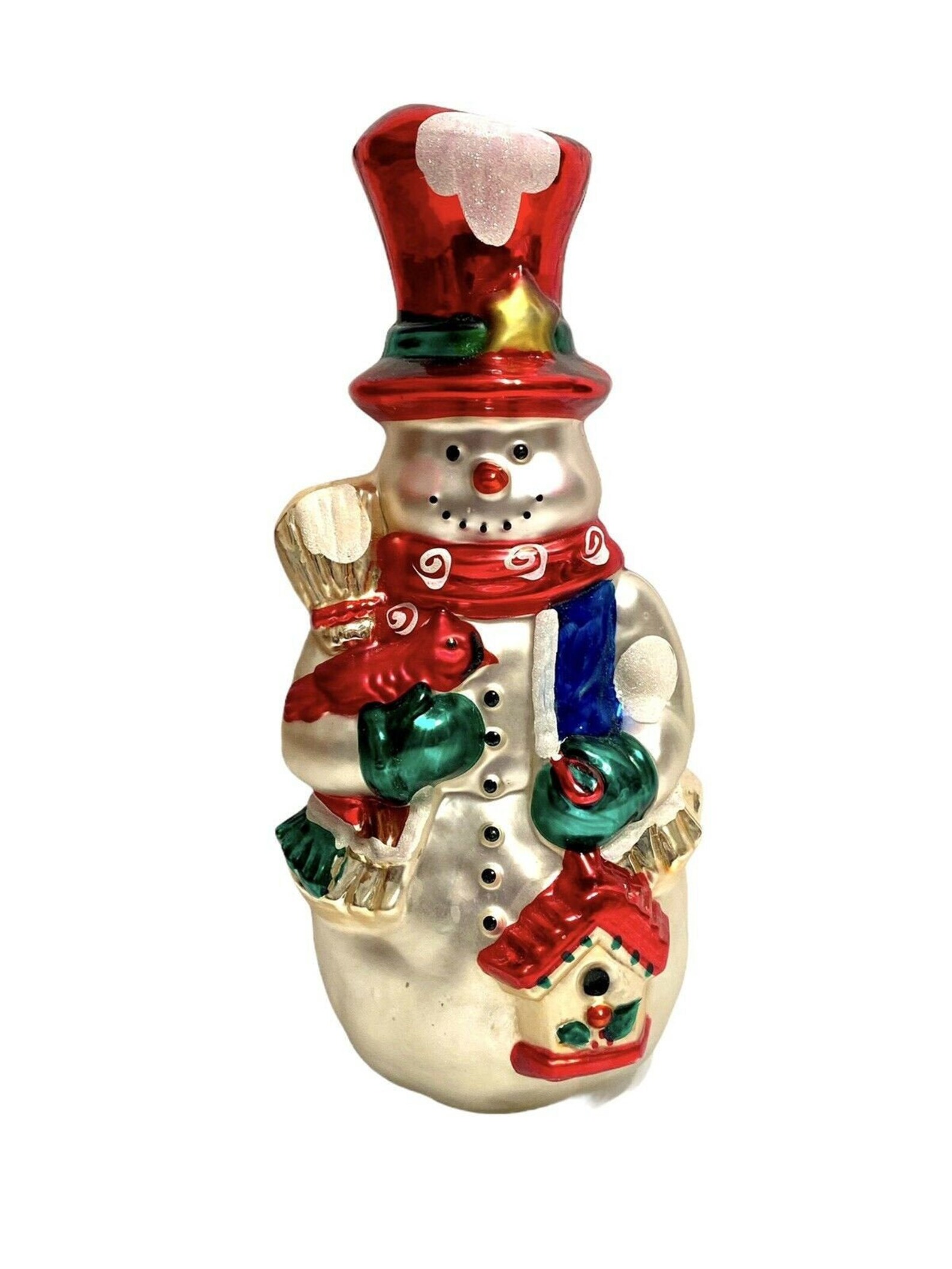 PESCHKA 12 Olde World Blown Glass Snowman Tree Topper Etsy