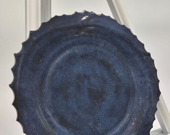Blue Scallop Plate