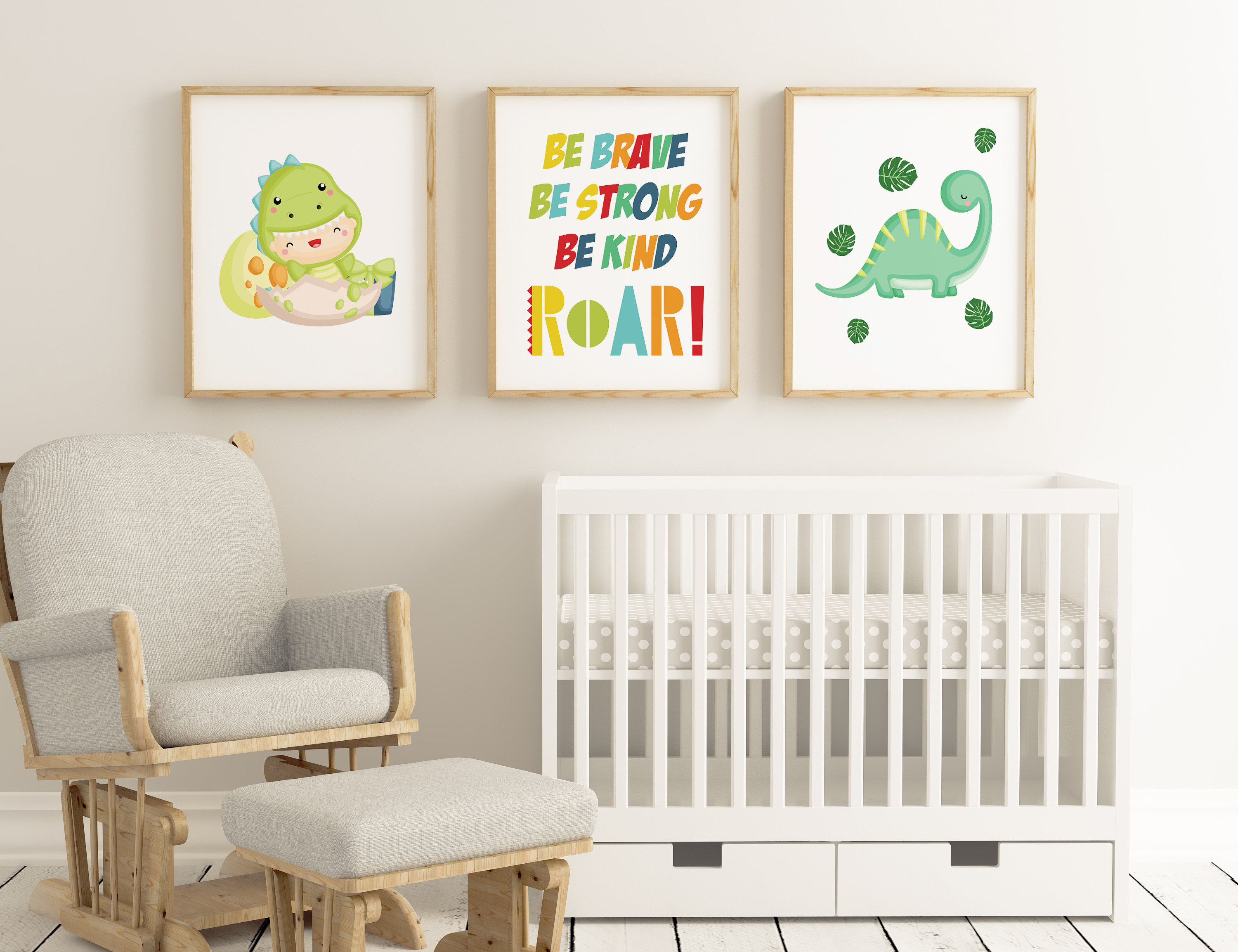Nursery wall art Baby Boy Nursery Artdinosaurs Print Etsy