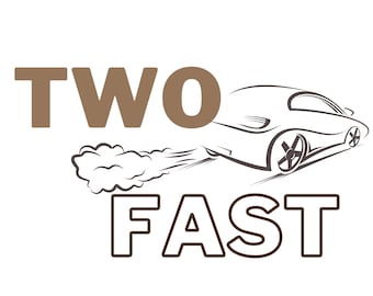 Design di due auto veloci per il compleanno in formato SVG, PNG, JPG (file digitale)