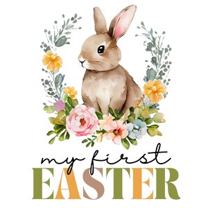 Mein erstes Ostern svg, mein 1. Ostern pngg, Osterhase svg, Auferstehungstag svg, Baby Ostern png, Baby-Mädchen-Ostern-Outfit, Baby-Jungen-Ostern