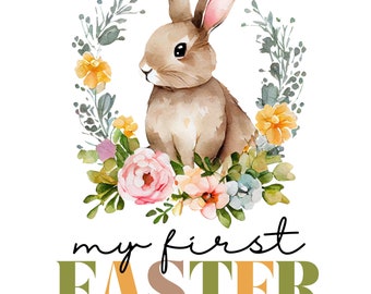 My first Easter svg, My 1st Easter pngg, Easter bunny svg, Resurrection Day svg, Baby Easter png, Baby girl Easter outfit, Baby boy Easter