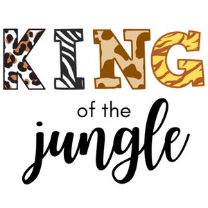 Rey de la jungla svg, Rey de la jungla svg, Cumpleaños de safari png, Cumpleaños de la jungla svg, Primer cumpleaños svg, Primer cumpleaños png, UNO