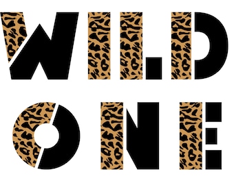 Wild One Safari, 1st Birthday Design (Digital Download)