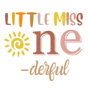 Little miss onederful svg, Erster Geburtstag svg, Mädchen-Geburtstag svg, Regenbogen-Geburtstag, Boho-Geburtstag, erster Geburtstags-Outfit, Tshirt-Sublimation