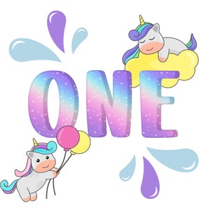 Unicorn birthday svg, First birthday svg, Unicorn first birthday png, Unicorn birthday sublimation, Unicorn party, Magical birthday svg jpg