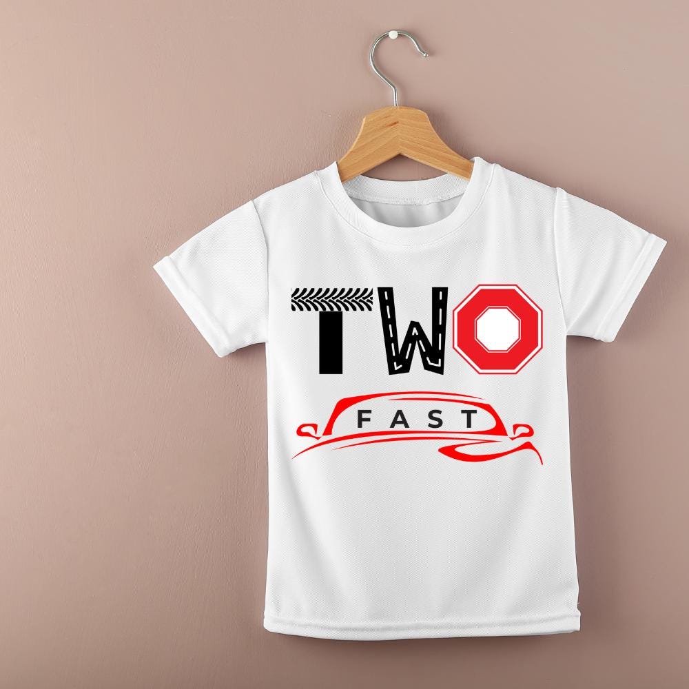 TWO Fast Svg 2nd Birthday Sublimation PNG File TWO Fast File Two Fast ...