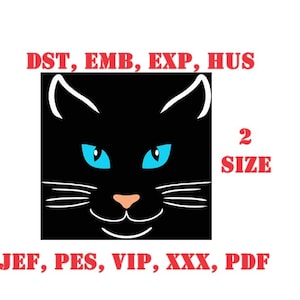 Male Cate Embroidery Logo in 2 Größen für Stickmaschinen