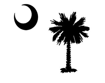 South Carolina flag digitizing  for embroidery machines pes  dst sew xxx  emb hus  and pdf