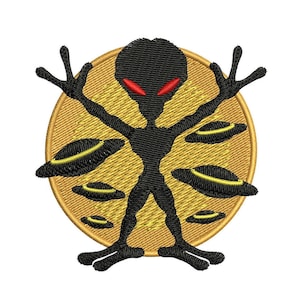 Maquinas de bordar con diseño de extraterrestres ovni area 51 (PROBADA)