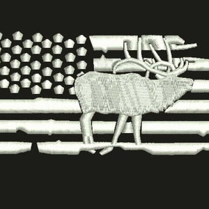 Deer Flag design Embroidery for Machines