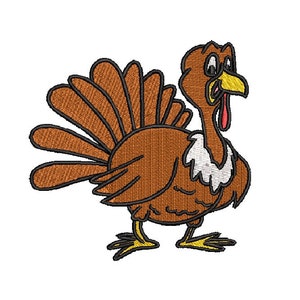 Turkey design Embroidery Machines  Thanksgiving  logo