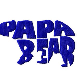 PAPA BEAR  Design For Embroidery Machines  ( TESTED ) 10 Hat Photoshop Pictures Mock up