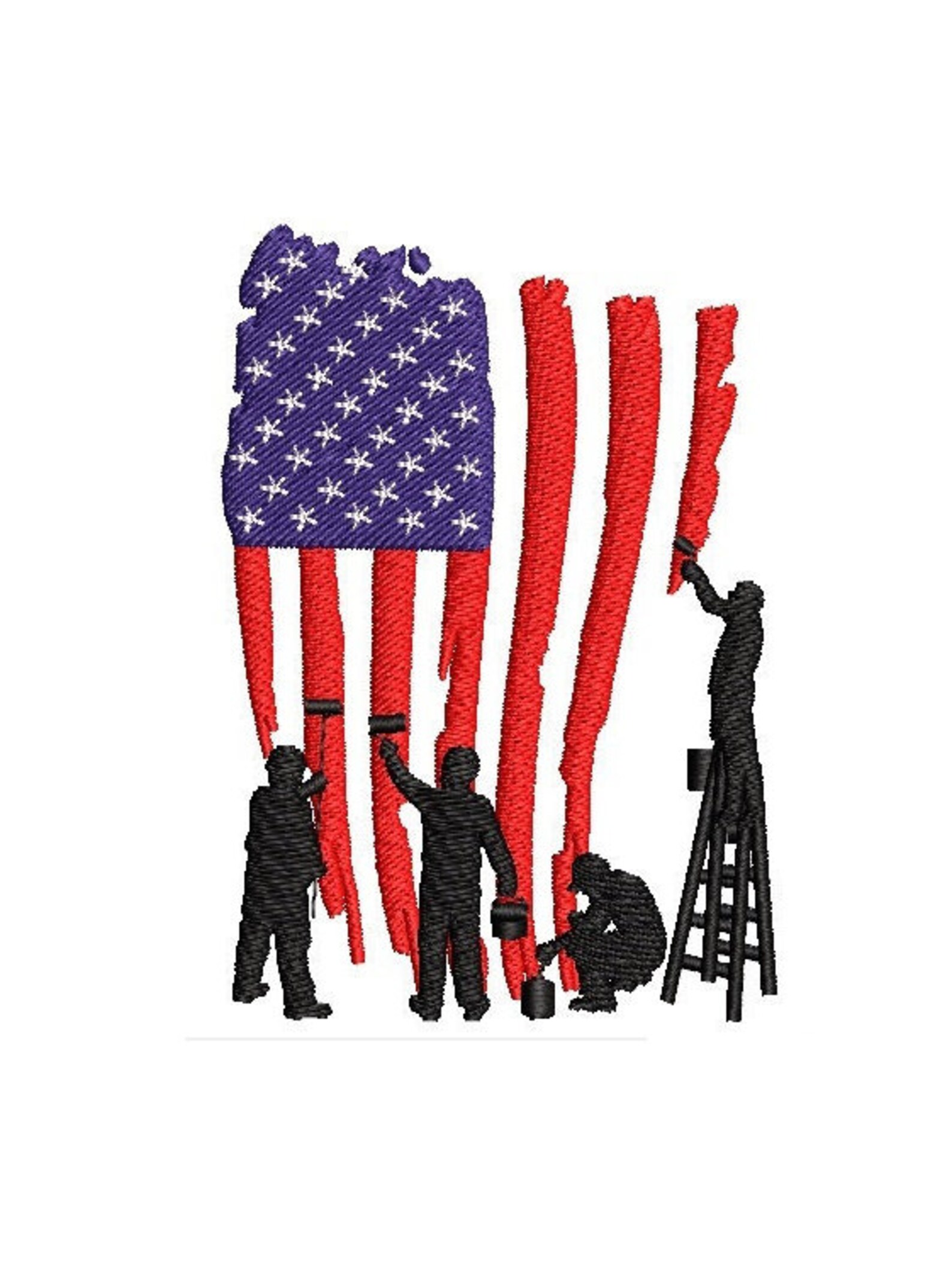 Painter Flag Design for Embroidery Machines TESTED Etsy
