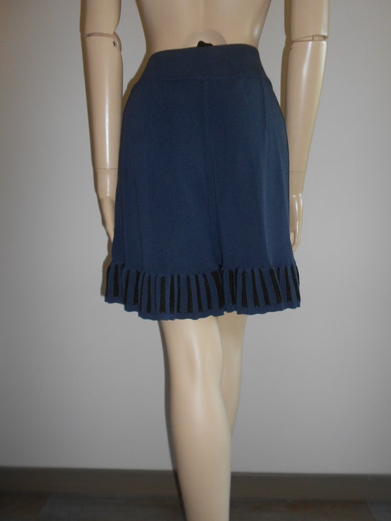 Vintage 1980s, AZZEDINE ALAIA*, navy blue cotton … - image 10