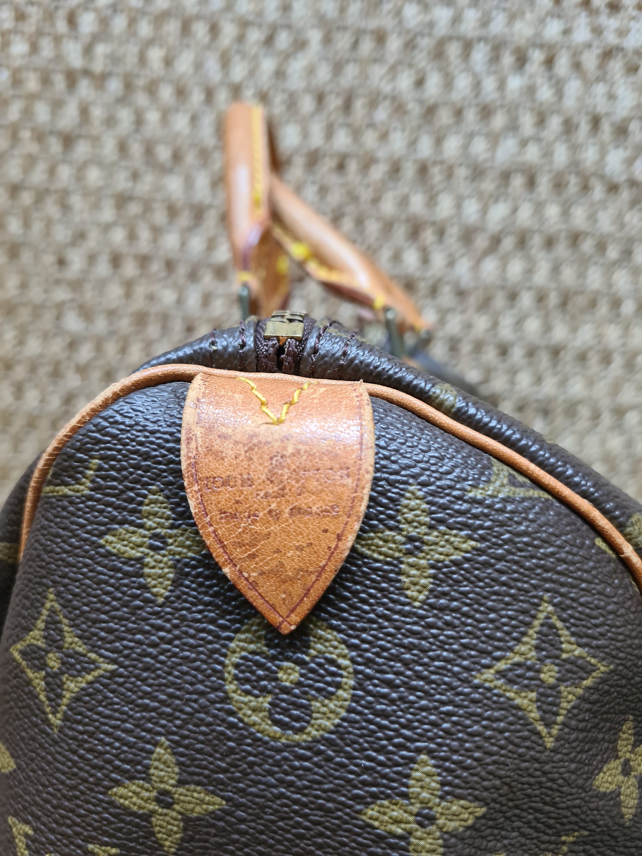 Vintage 1980s, Louis VUITTON Brown Monogram Canvas Handbag, Speedy 35 ...