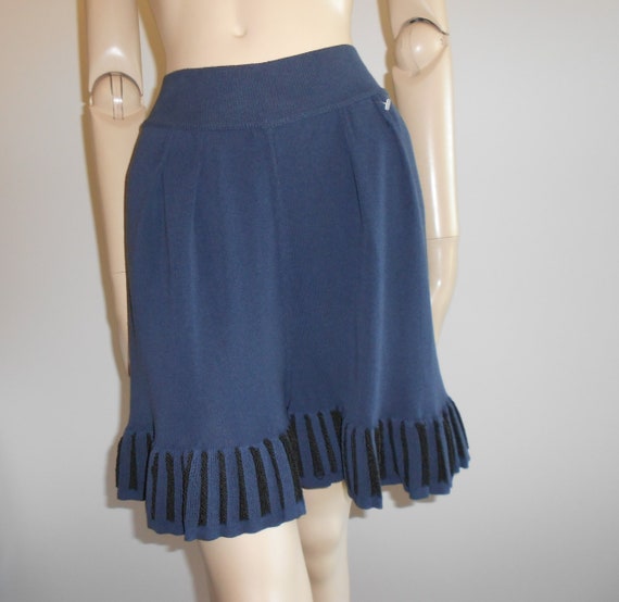 Vintage 1980s, AZZEDINE ALAIA*, navy blue cotton … - image 6