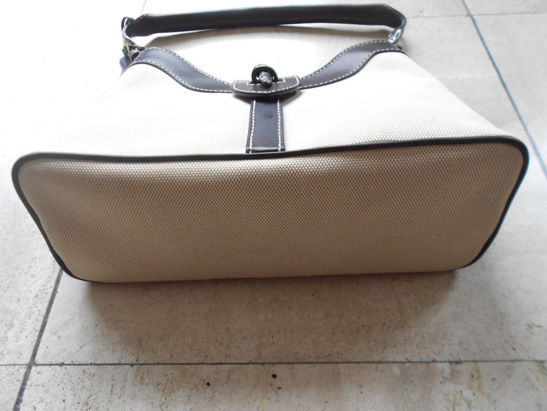 Sac femme toile et cuir Valentino vintage, Business Style