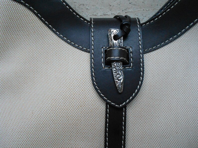 Sac femme toile et cuir Valentino vintage, Business Style