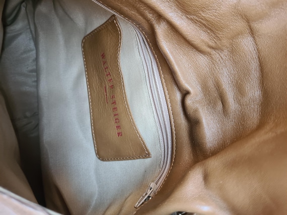 Vintage 2000s, WALTER STEIGER* camel python leath… - image 7