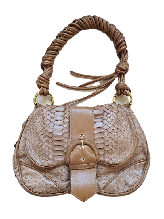 Vintage 2000s, WALTER STEIGER* camel python leath… - image 11