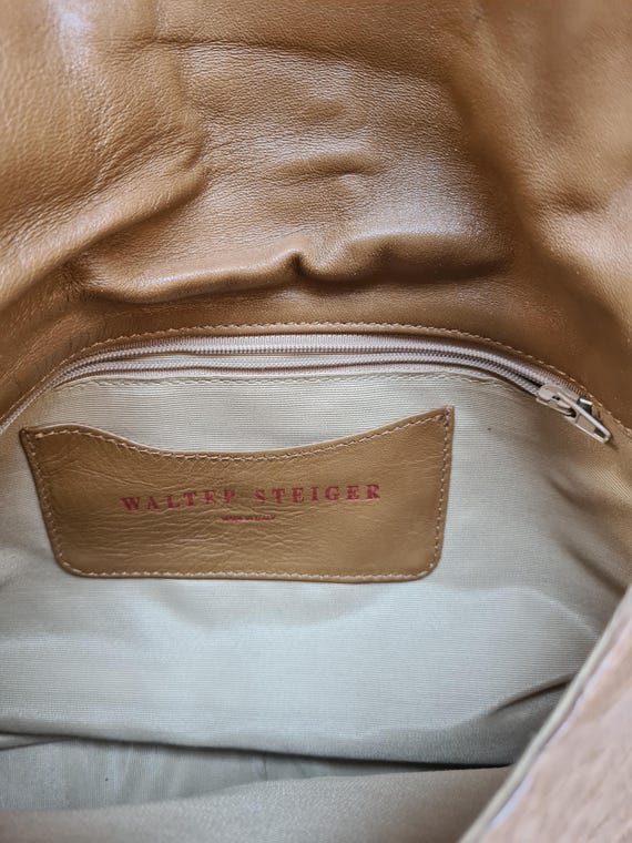 Vintage 2000s, WALTER STEIGER* camel python leath… - image 6