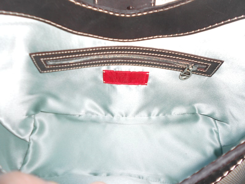 Sac femme toile et cuir Valentino vintage, Business Style
