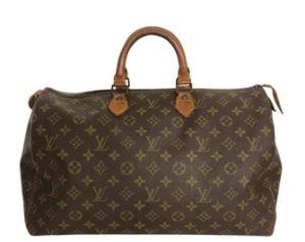 Vintage 1980s, Louis VUITTON* brown Monogram canvas handbag, Speedy 35 model handbag, woman luxury bag, Paris, Made in France, 24h bag