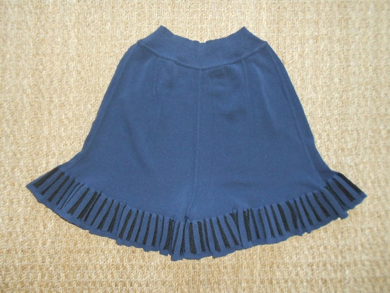 Vintage 1980s, AZZEDINE ALAIA*, navy blue cotton … - image 5