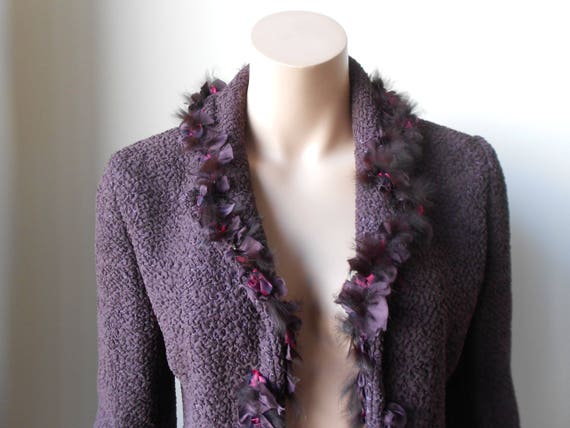 Vintage 1990, Christian DIOR* purple silk female … - image 5