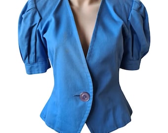 【Yves Saint Laurent】1990s Blue Jacket il_340x270.6707247246_fmc2.jpg