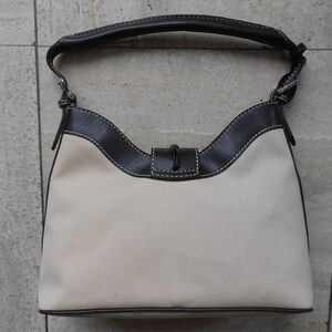Sac femme toile et cuir Valentino vintage, Business Style