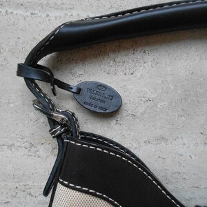 Sac femme toile et cuir Valentino vintage, Business Style