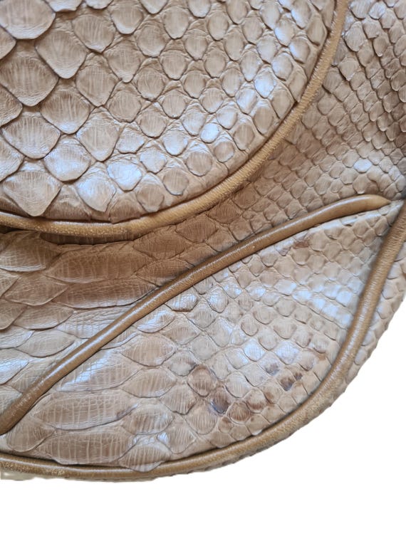 Vintage 2000s, WALTER STEIGER* camel python leath… - image 3