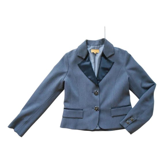 Romeo Gigli, Vintage 1990s, ROMEO GIGLI* veste femme laine gris, M, Italie, blazer luxe, mode italienne