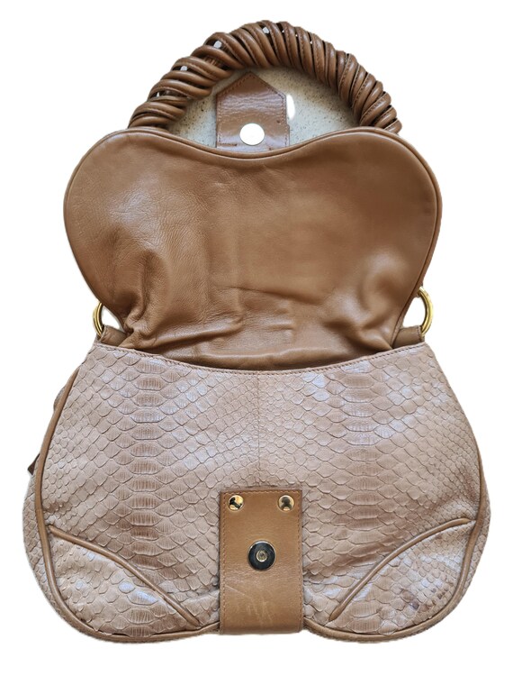 Vintage 2000s, WALTER STEIGER* camel python leath… - image 5