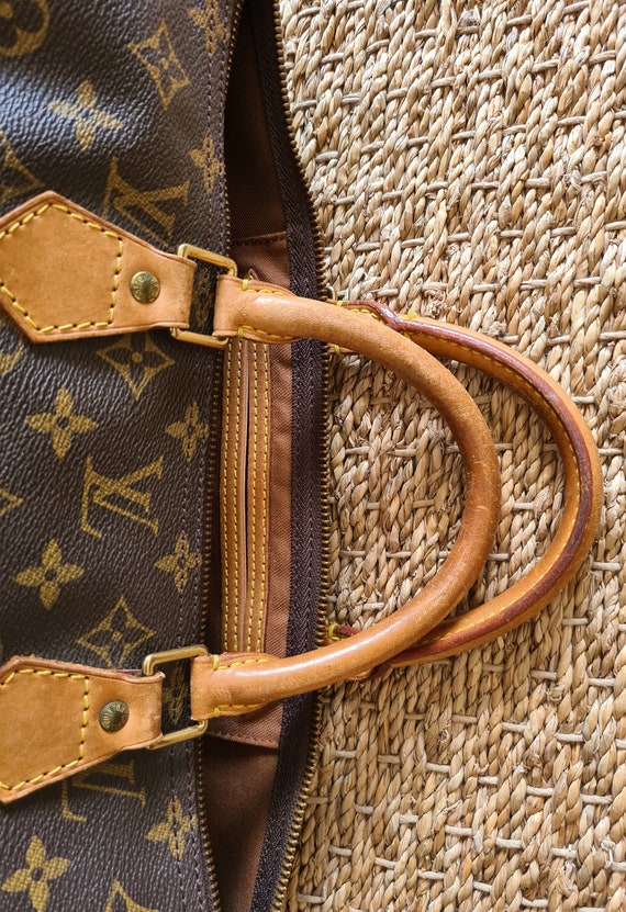 Vintage 1990s Louis VUITTON Brown Monogram Canvas Handbag 