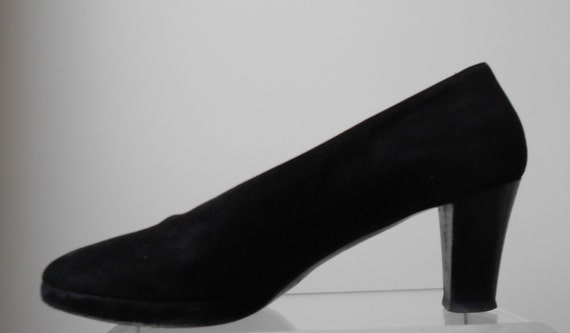 Vintage 1990s, Carel*, black leather pumps, 38.5 … - image 2