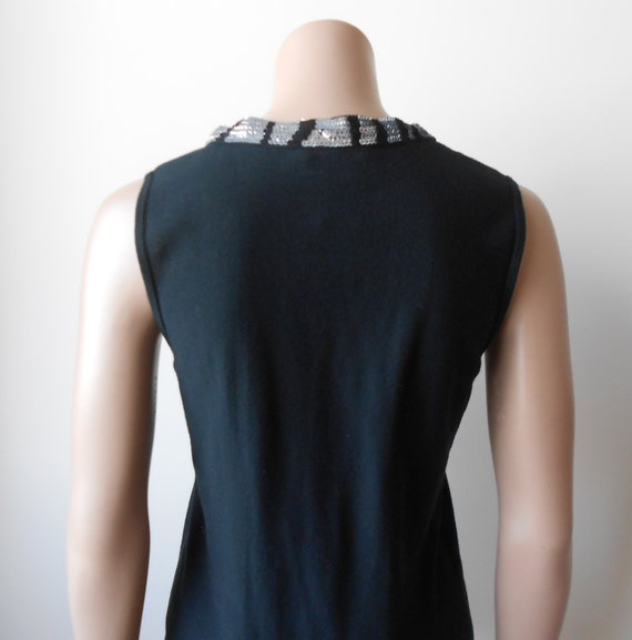 Vintage 1990s, Sonia Rykiel* black cotton blouse,… - image 9