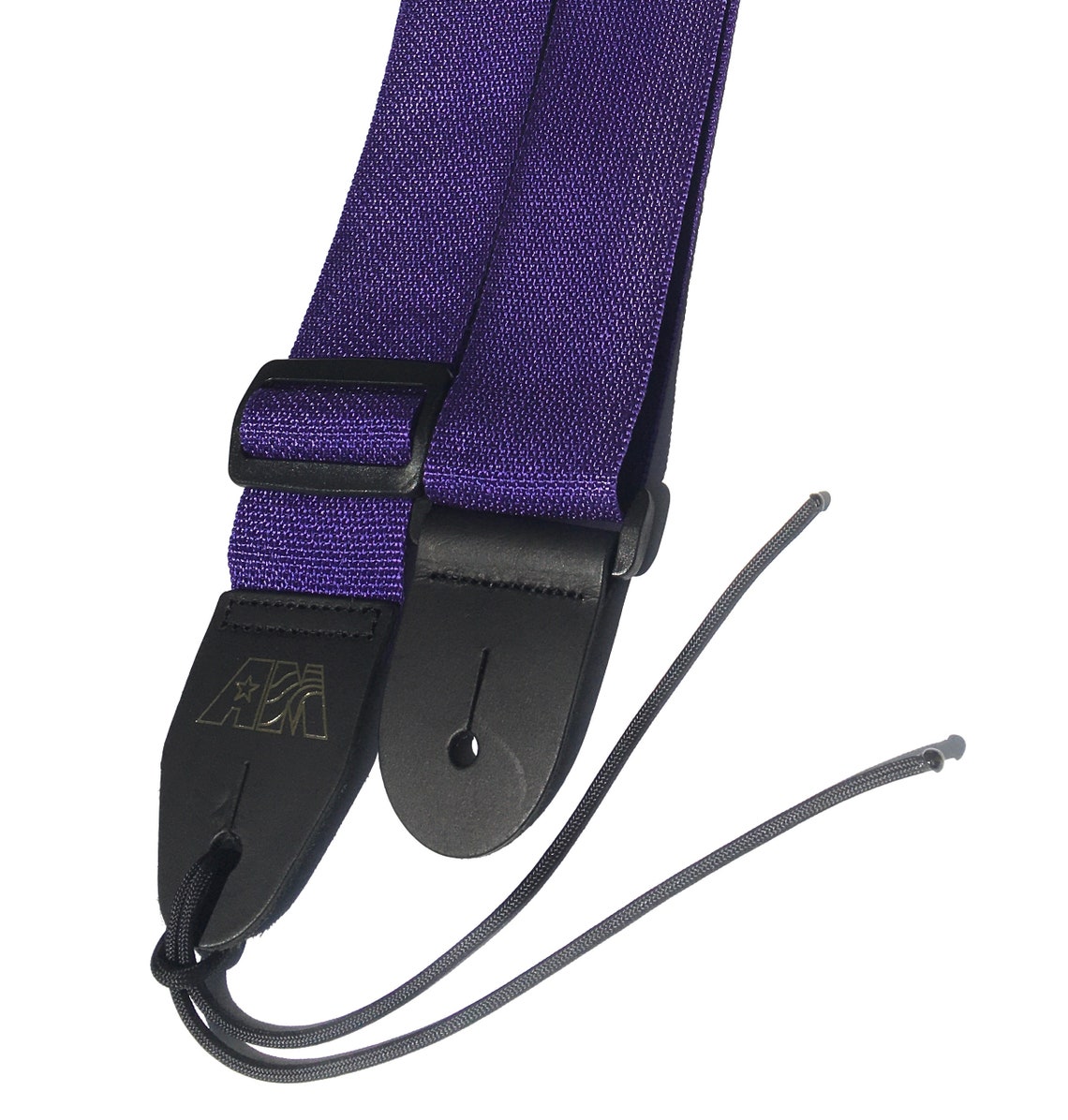 Guitar Strap Purple Nylon Adjustable Acoustic Electric Bass Etsy